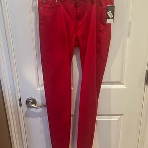 Red Women's pants.